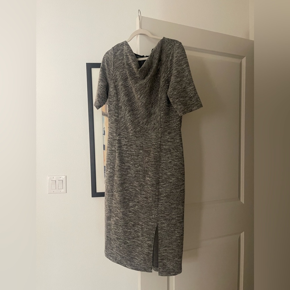 Banana Republic size 14 grey cowl neck sweater dress